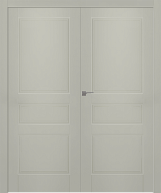 Межкомнатная дверь Инари Эмаль шёлк Двойная - фото