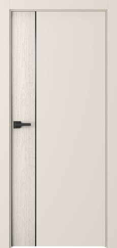 Межкомнатная дверь Вега 1 Молдинг Черный Эмаль жемчуг - фото