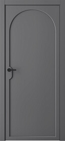 Межкомнатная дверь Триумф 1 Эмаль графит - фото