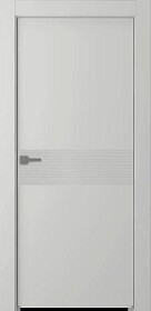 Межкомнатная дверь Ивент 2 Эмаль пепельный - фото