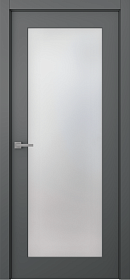 Межкомнатная дверь Стелла 1 Эмаль графит - фото