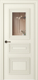 Межкомнатная дверь Палаццо 3/1 Эмаль шампань - фото