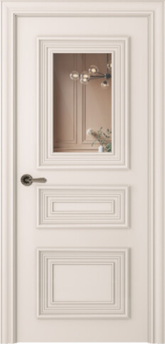 Межкомнатная дверь Палаццо 3/1 Эмаль жемчуг - фото Межкомнатная дверь Палаццо 3/1 Эмаль жемчуг - фото