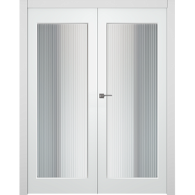 Межкомнатная дверь Белла 1 Эмаль белый Двойная - фото
