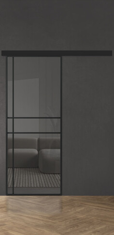 Межкомнатная дверь Спейс Ап 6 Black - фото