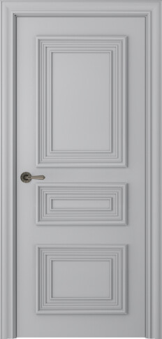 Межкомнатная дверь Палаццо 3/1 Эмаль пепельный - фото