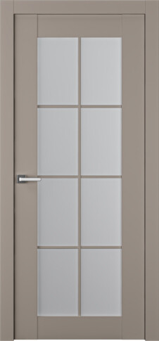 Межкомнатная дверь Френч 8 Эмаль мокко - фото