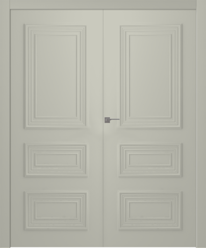 Межкомнатная дверь Палаццо 3/1 Эмаль шёлк Двойная - фото
