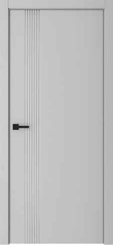 Межкомнатная дверь Прая Эмаль пепельный - фото