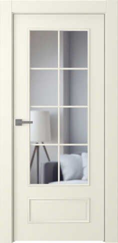 Межкомнатная дверь Ламира 5 Эмаль шампань - фото