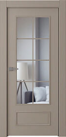 Межкомнатная дверь Ламира 5 Эмаль мокко - фото