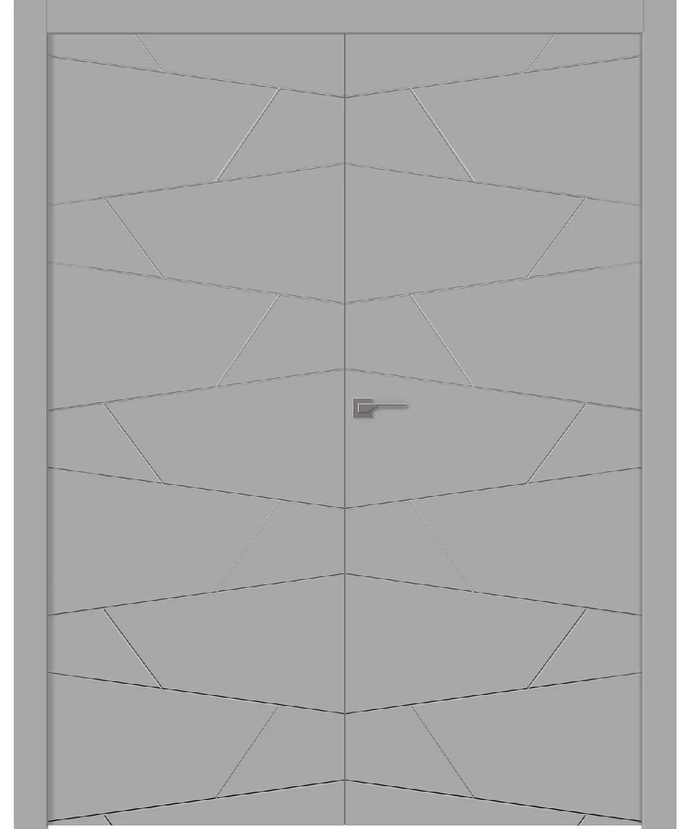 Дв.полотно Пвдгщ "Svea" Эмаль Светло-Серый 2,0-0,6 Smartcore Распашная двойная